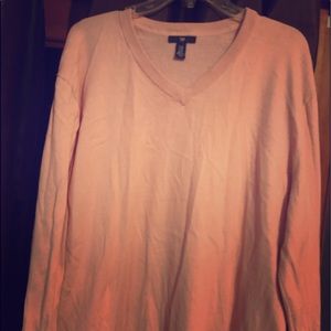 Pink V neck Gap sweater. New never worn